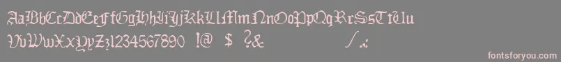 DeadlyBreakfast Font – Pink Fonts on Gray Background