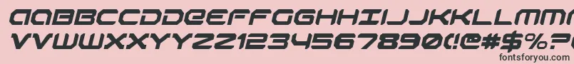 RobotaurItalic Font – Black Fonts on Pink Background