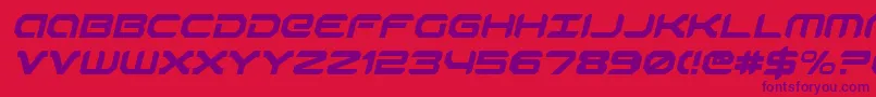 RobotaurItalic Font – Purple Fonts on Red Background