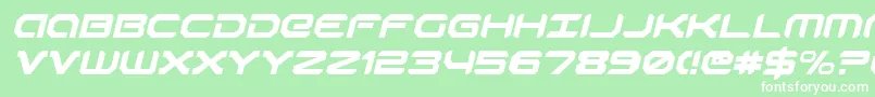 RobotaurItalic Font – White Fonts on Green Background