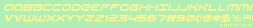 RobotaurItalic Font – Yellow Fonts on Green Background