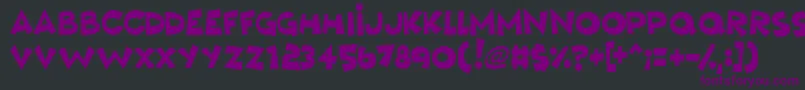 MushyLove Font – Purple Fonts on Black Background