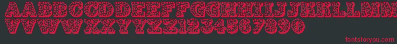 Jfhollydayz Font – Red Fonts on Black Background