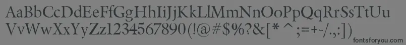 Шрифт Berylium – чёрные шрифты на сером фоне