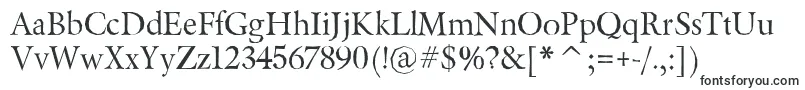 Berylium-fontti – Serifeillä varustetut fontit