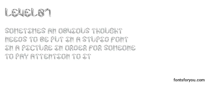 Schriftart Level01