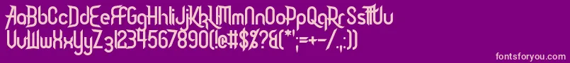 DaisyRoots Font – Pink Fonts on Purple Background