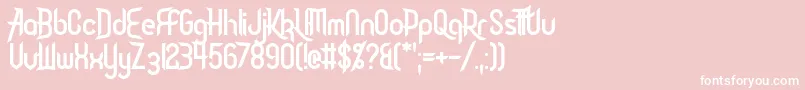 DaisyRoots Font – White Fonts on Pink Background