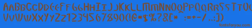 Elminster-fontti – ruskeat fontit sinisellä taustalla