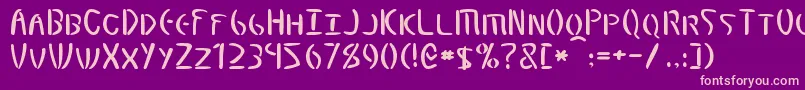 Elminster Font – Pink Fonts on Purple Background