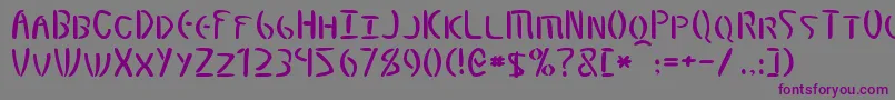 Шрифт Elminster – фиолетовые шрифты на сером фоне