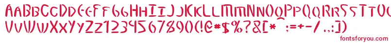 Elminster Font – Red Fonts on White Background