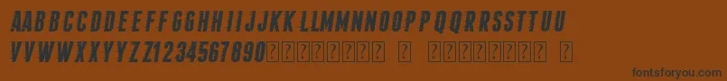 Шрифт FopiRush – чёрные шрифты на коричневом фоне