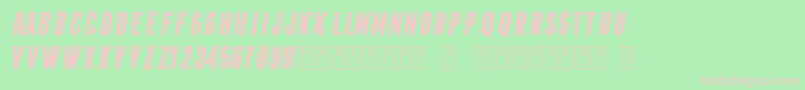 FopiRush Font – Pink Fonts on Green Background