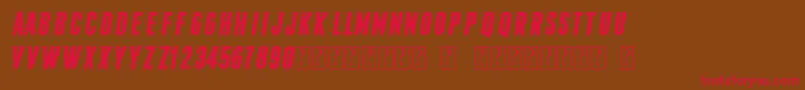 FopiRush Font – Red Fonts on Brown Background