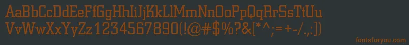 Coliseumc Font – Brown Fonts on Black Background
