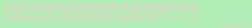 Coliseumc Font – Pink Fonts on Green Background