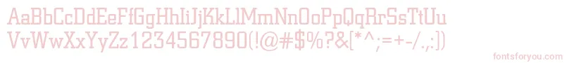 Coliseumc Font – Pink Fonts on White Background