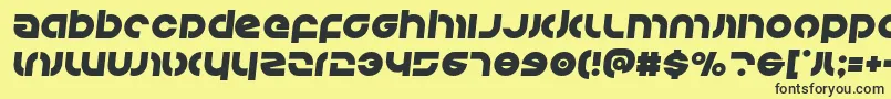 Kovacssemital Font – Black Fonts on Yellow Background