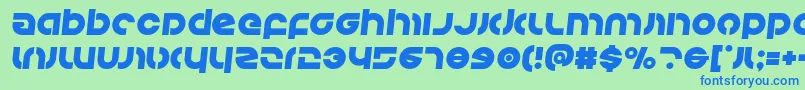 Kovacssemital Font – Blue Fonts on Green Background