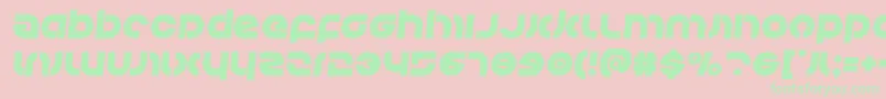 Kovacssemital Font – Green Fonts on Pink Background