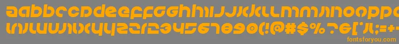 Kovacssemital Font – Orange Fonts on Gray Background