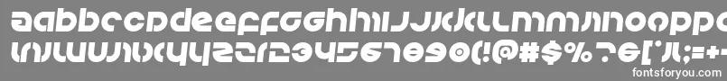 フォントKovacssemital – 灰色の背景に白い文字