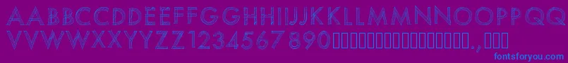 Шрифт Pwscratchedfont – синие шрифты на фиолетовом фоне