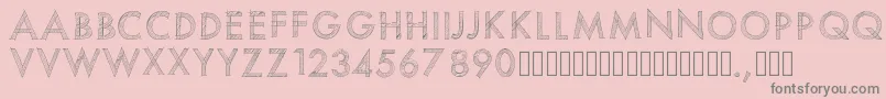 Шрифт Pwscratchedfont – серые шрифты на розовом фоне