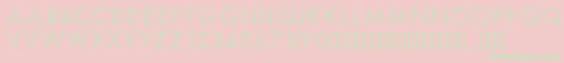 Pwscratchedfont-Schriftart – Grüne Schriften auf rosa Hintergrund