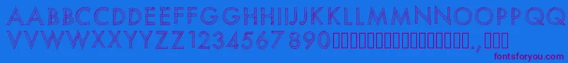 fuente Pwscratchedfont – Fuentes Moradas Sobre Fondo Azul