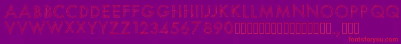 Pwscratchedfont Font – Red Fonts on Purple Background
