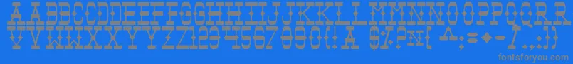Шрифт Tomb – серые шрифты на синем фоне