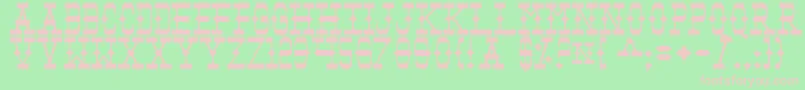 Tomb Font – Pink Fonts on Green Background