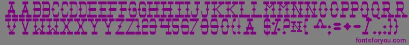 Tomb Font – Purple Fonts on Gray Background