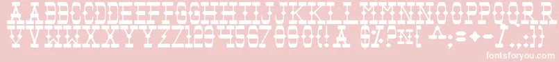 Tomb Font – White Fonts on Pink Background