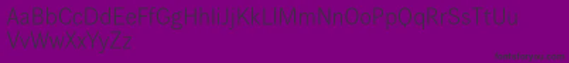 Wendelinreduced45leicht Font – Black Fonts on Purple Background
