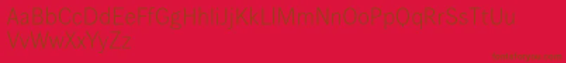 Wendelinreduced45leicht Font – Brown Fonts on Red Background
