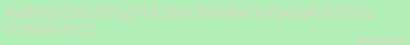 Wendelinreduced45leicht Font – Pink Fonts on Green Background