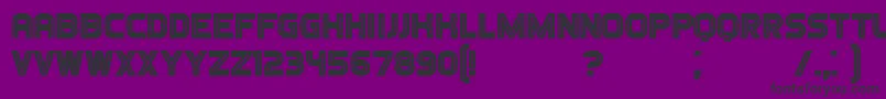 Шрифт Games – чёрные шрифты на фиолетовом фоне