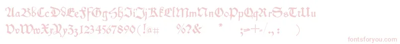 Kleinschwabach Font – Pink Fonts on White Background