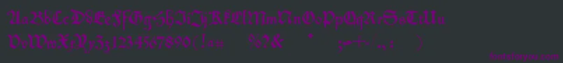 Kleinschwabach Font – Purple Fonts on Black Background