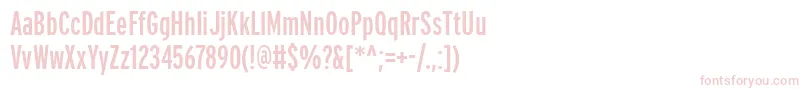 PftransitcompressedBold Font – Pink Fonts on White Background