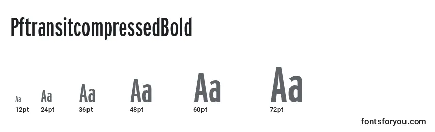 PftransitcompressedBold Font Sizes