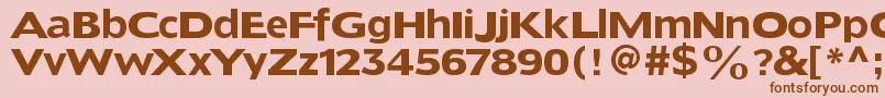 Doradoheadline Font – Brown Fonts on Pink Background