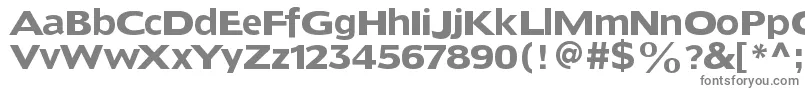 フォントDoradoheadline – 白い背景に灰色の文字