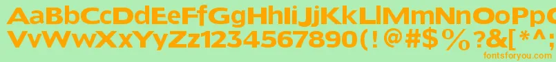 Doradoheadline Font – Orange Fonts on Green Background