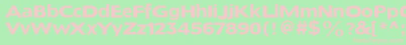 Doradoheadline Font – Pink Fonts on Green Background