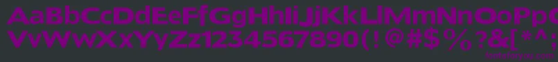 Doradoheadline Font – Purple Fonts on Black Background