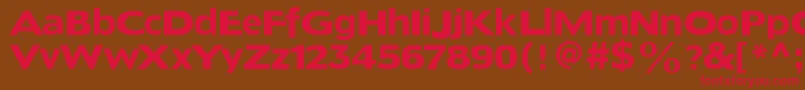 Doradoheadline Font – Red Fonts on Brown Background